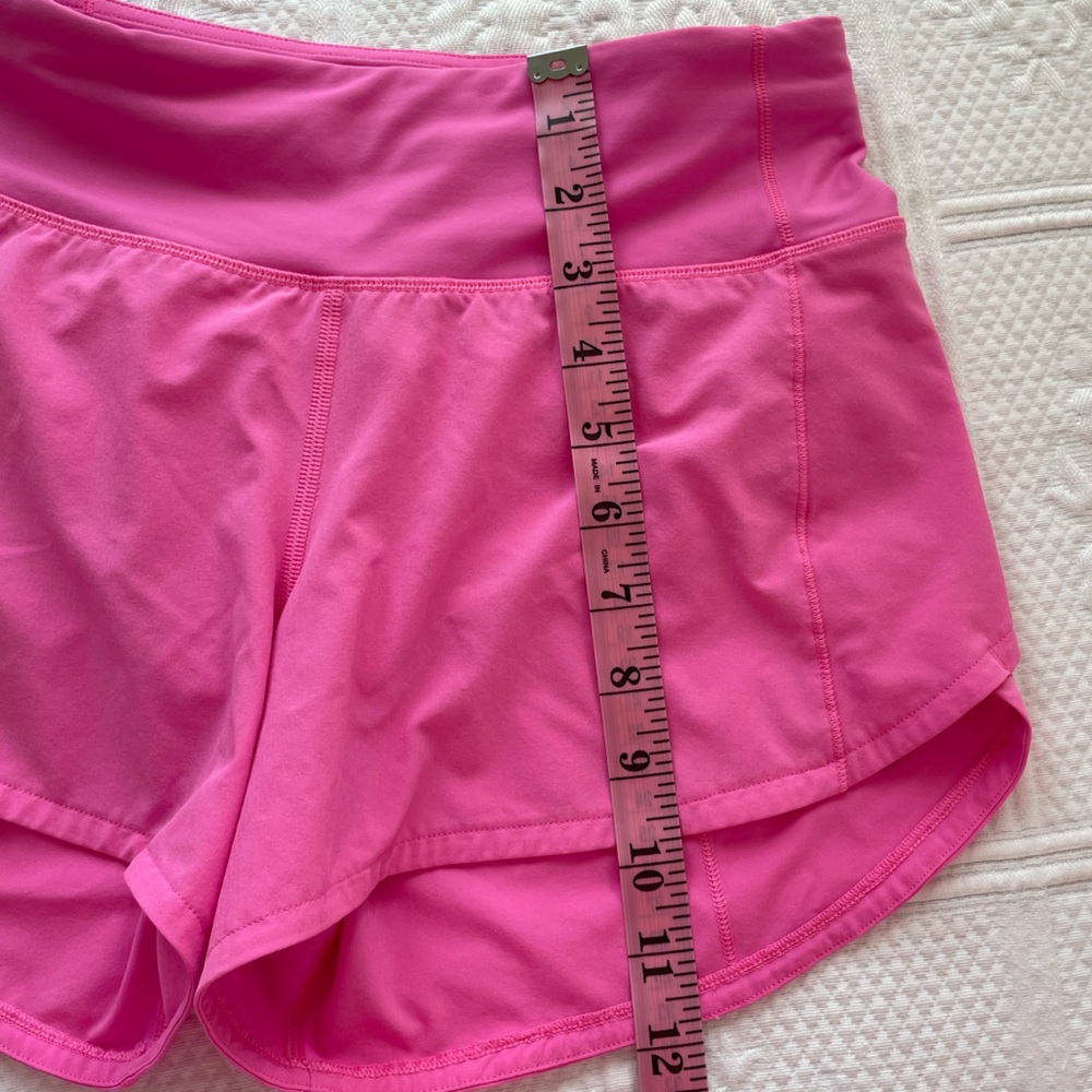 Lululemon Speed Up Mid-Rise Shorts 4" Athletic Size 2 Sonic Pink - Picture 8 of 9